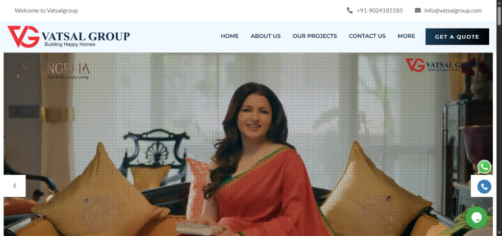 vatsalgroup website design